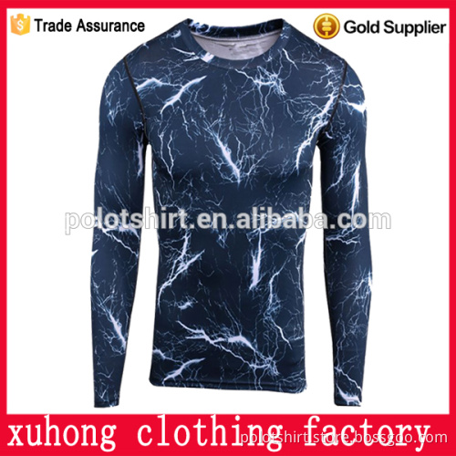 full sublimation pattern latest design hot sale china compression t shirt